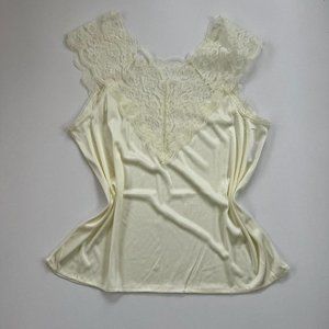 Vintage coquette lace and satin lingerie top